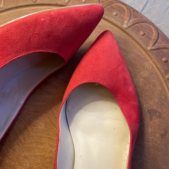 Nine West red block heel shoes - Picture 11 of 17